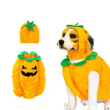 Pumpkin Dog Costume Pumpkin Pet Cosplay Outfits Hat Cute Novelty Pet Halloween Costume Party Favors Birthday Clothes Cats Dogs Orange (Pumpkin Dog Costume, Medium)