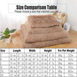 Liveinu Long Plush Calming Pet Bed Cuddler Pet Bed for Dogs and Cats Fluffy Faux Fur Dog Bed with Anti Slip Bottom Machine Washable Pet Sleep Bed Crate Mat Tie-Dye Brown L