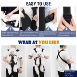 Pawaboo Pet Carrier Backpack, Adjustable Pet Front Cat Dog Carrier Backpack Travel Bag, Legs Out, Easy-Fit for Traveling Hiking Camping for Small Medium Dogs 5-8lbs, Medium Size, Purple