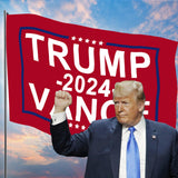 Trump Vance 2024 Flags 3x5 Outdoor Made in USA-Double Sided 3 Ply Heavy Duty Red Trump Vance 2024 Flags Banner for Outside with 2 Brass Grommets UV protection Fade Resistant for Indoor Outdoor