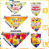 JpGdn 30PCS/Pack 33Inch Dog Birthday Bandanas Bulk Party Bandanas for Large Extra Large XL XXL Breed Dogs Stitching Hemming Selvedge Sewing Scarves Grooming Accessories Costume