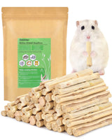 Bissap 910g/2Ib Sweet Bamboo Chew Sticks for Rabbits, Bunny Molar Treats Snack for Small Animals Hamsters Chinchillas Guinea Pigs Squirrels Natural Teeth Grinding Toys
