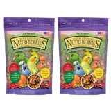 LAFEBER'S Sunny Orchard Nutri-Berries Pet Bird Food, Made with Non-GMO and Human-Grade Ingredients, for Cockatiels Conures Parakeets (Budgies) Lovebirds (Sunny Orchard 10 oz Pack of 2)