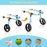 TailWaggers Medium Dog Wheelchair for Back Legs | Adjustable Mobility Aid | All-Terrain Wheels| for Pets That fit a Border Collie,Golden Retriever Dog's Size