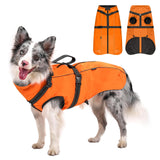 OneTigris Dog Coat with Harness - Reflective Adjustable Coats for Medium and Large Dogs, Waterproof Warm Winter Coat, Soft Heavy Fleece Lining with Back Zipper Dog Jackets