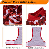 PetWarm Dog Surgical Recovery Suit Female, Dog Sweaters's Inner Clothes, Pet Clothes for Surgery Recovery Pet Pajamas for Spay Neuter, Camouflage Pattern, Red, S
