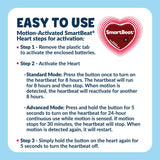 Snuggle Puppy Junior Heartbeat Puppy Toy - Heartbeat Puppy for Dogs - Pet Anxiety Relief and Calming Aid - Comfort Dog Toy - Behavioral Training and Sleep Aid Cuddle Buddy - Black