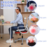 Seat Cushions for Office Chairs Wheelchair Cushion for Long Sitting Back Pain，Coccyx Cushion for Tailbone Pain Relief Cushion Office Chair Butt Pillow，Memory Foam Seat Car Computer Desk Chair Cushion
