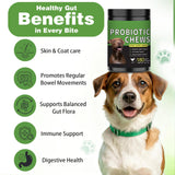 Probiotics for Dogs - 180 Dog Probiotics Chews with 5 Enzymes & 4 Prebiotics for Digestive and Gut Health - Diarrhea & Bowel Support, Yeast Balance, Immunity, Allergies & Itchy Skin (Chicken)