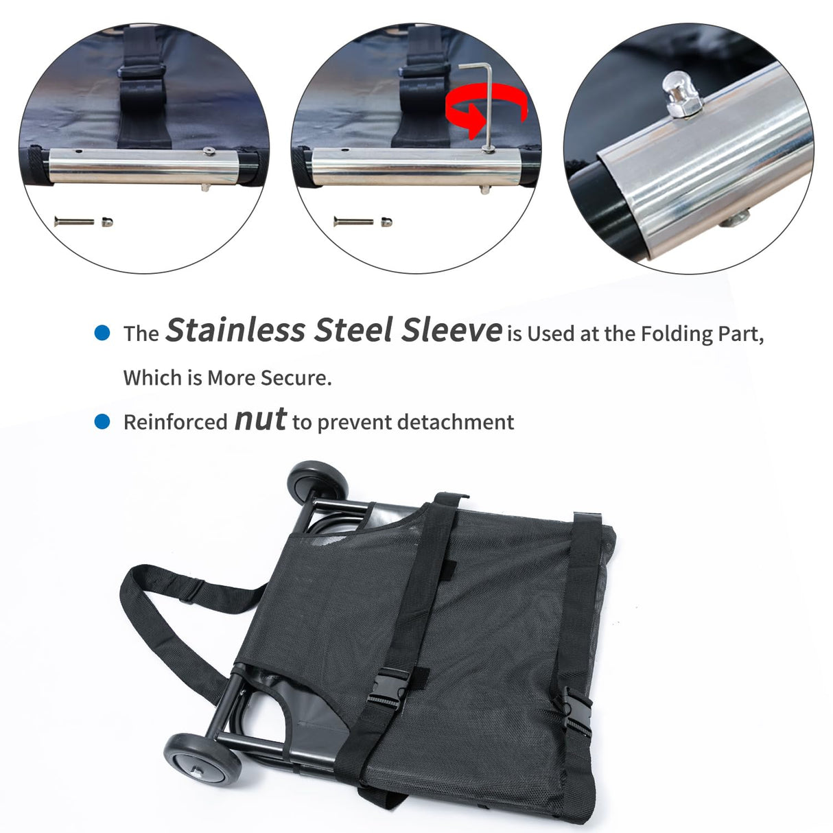 Max Loading 250lbs Large Dog Stretcher with Noiseless Wheels, 45x22 Inch Pet Transport Trolley Animal Gurney Carrier(Unfoldable)