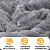 HYuMCCyhT Pet Couch Covers for Sofa Protector for Dogs Washable Backseat Pet Bed Mat Dog Bed Non-Slip Travel Pet Mat Fit (Grey, for Truck/Large SUVs（56.3"x28.7")