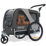 Doggyhut Premium Large Pet Bike Trailer & Stroller for Medium or Large Dogs,Bicycle Trailer for Dogs Up to 78 Lbs