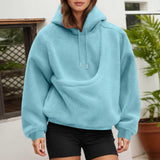 LBECLEY Hoodie with Dog Pouch Oversized Pet Hoodies Carrier Large Pocket Hooded Sweatshirt for Puppy Kitten Dogs Holder (Sky Blue, S)