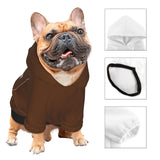KMITBPN Personalized Chihuahua Dog Hoodie, Custom Pet Warm Sweatshirt Costume with Name Number Photo, Customize ID Clothes for Pupppy Kitten Dogs Cats, Chocolate, XL