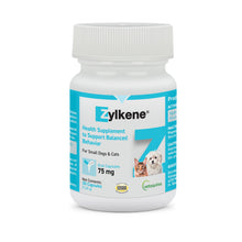 Load image into Gallery viewer, Vetoquinol Zylkene Calming Support Supplement for Small Dogs and Cats, Helps Promote Relaxation and Reduce External Stress Factors, Daily Behavioral Support and Anxiety Relief for Dogs and Cats, 75mg
