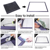 TOOLTRIZ Windows Screen and Screen Door Replacement, 48"x118" Durable Fiberglass Screen Mesh - Screen & Sliding Screen Door Repair for Patio & Window
