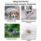 Pet Anti Dust Pants with Shoes for Dogs, Anti-Slip Waterproof Rain/Snow Boots with Adjustable Suspender, Outdoor Walking/Hiking Dirty-Proof Belly for Small Medium-Sized Dog (#C,M)