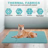 GOLOPET Dog Cooling Mat 34x23 in Summer Waterproof Breathable Teslin Mesh, Durable, Non-Slip, Portable Maximum Weight Capacity 60 lbs. Black