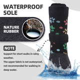 PUPTECK Anti Slip Dogs Shoes for Hot/Cold Pavement, Senior Booties, Rubber Boots & Paw Protectors for Small Medium Large Size Dogs to Prevent Licking, Grippy Socks for Hardwood Floors, Paw, XL