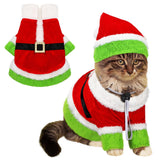 Dansydaisy Cat Christmas Costume Lime Green Character Pet Outfit Holiday Green Furry Pet Velvet Costume Cosplay Outfit Cute Funny Christmas Dogs and Cats Clothes for Party Favors(X-Large)