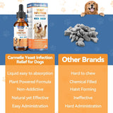 Natural Yeast Relief for Dogs, Supports Healthy Itch Relief, Dog Ear Discomfort Care, Itch Relief for Dog, Allergy Supports, Inflammation Relief for Dogs, 60ml