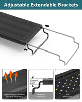 SEAOURA Led Aquarium Light for Plants-Full Spectrum Fish Tank Light with Timer Auto On/Off, 12-18 Inch, Adjustable Brightness, White Blue Red Green Pink LEDs with Extendable Brackets for Freshwater