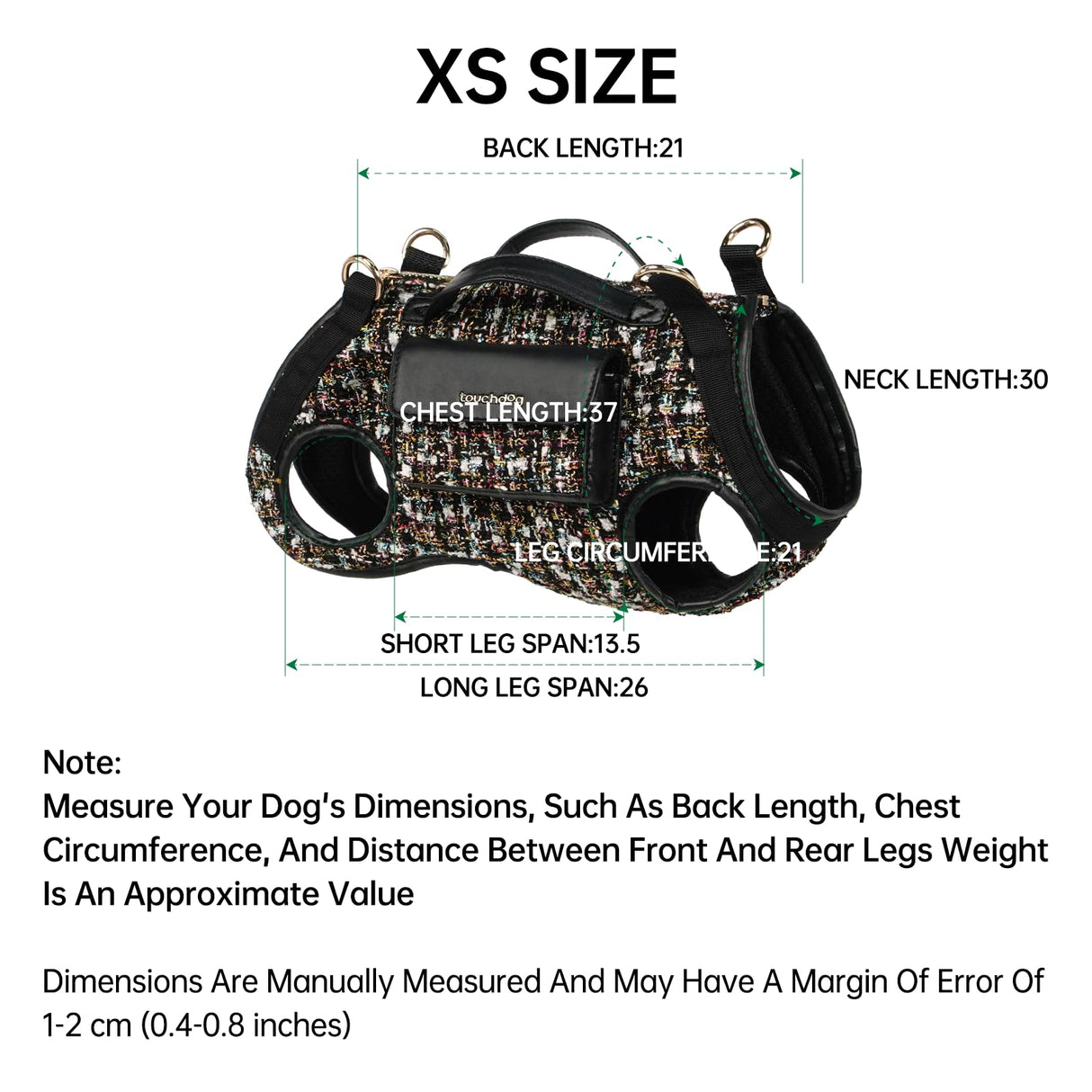 Dog Lift Harness Dog Carrier- with Soft Cushion Belt Design for Dogs/Lightweight Breathable Multi Functional, Can be Used as a Handbag (Moon Black, XS)