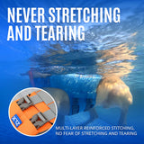 ZLX Dog Life Jacket, High Buoyancy Dog Life Vest with Secure Handle, Ripstop Lifejacket for Swimming, Boating, Water Safety, Adjustable Lightweight Floating Pet Preserver, Small, Orange