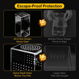 Clioran Jumping Spider Enclosure Kit,Escape Proof Reptile Tank,Praying Mantis Terrariums,Transparent Acrylic Complete Bug Habitat,Arboreal Tarantula Cribs Cage,Insect Starter Container,Critter Keeper