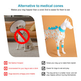 LovinPet Big Dog Jammies, Large Dog Pajamas, Anti Licking Shirt Lightweight Coral Peach Print, UV Protection Shirt, Easy to Wear Adorable Dog Onesie,Blue, Medium
