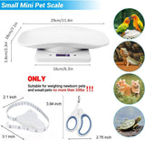 Digital Pet Scale,Puppy Scales for Weighing,Digital Small Animals Scales for Weighing,Whelping Supplies,Kitten Scale,Baby Scales for Small Dog Cat Crawl Pet,Capacity up to 33 lb