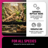 Arcadia T5 UVB Reptile Light Fixture Kit 34" Long 39 Watts 6% UVB Forest – Complete UVB Light for Reptiles, Turtles, Snake, Bearded Dragon Lamp, Long Lasting Easy to Use Professional Lighting