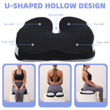 Seat Cushions for Office Chairs Wheelchair Cushion for Long Sitting Back Pain，Coccyx Cushion for Tailbone Pain Relief Cushion Office Chair Butt Pillow，Memory Foam Seat Car Computer Desk Chair Cushion