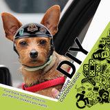 Namsan Large Dog Helmet, Dog Helmets for Large Dogs, Doggie Motorcycle Helmets with Ear Holes, Outdoor Doggy Bike Helmet for Head Protection, Adjustable, Black L