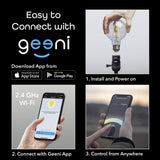 Geeni Smart Light Bulb - Alexa and Google Home Compatible, Tunable White LED Programmable and Dimmable WiFi Light Bulb, App Controlled (G25-2 Pack)