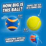 Chuckit! Ultra Ball & Launcher Bundle - Sport 18" with 2 Pack Medium (2.5") Bouncy Fetch Balls for Dogs 20-60 lbs, Dog Fetch Ball Thrower