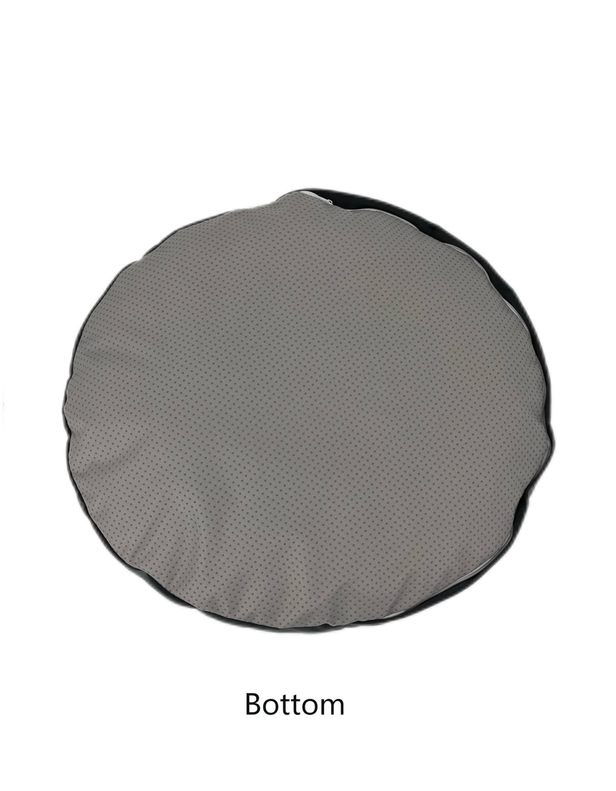 Grey Velvet Waterproof Round Dog Bed Cover Washable Cover Only 20 Inch