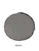 Grey Velvet Waterproof Round Dog Bed Cover Washable Cover Only 20 Inch