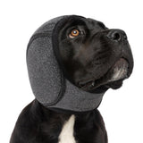 SUNFURA Dog Calming Hoodie - Anxiety Relief Quiet Ears for Dogs, Dog Ear Muffs Cover Noise Protection, No Shake Head Wraps Hematoma for Grooming, Force Drying, Bath, Grey M