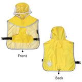 MAMORE Dog Raincoat Waterproof, Lightweight Adjustable Dog Rain Coat Hooded Poncho with Reflective Strip for Large Medium Small Dogs (Yellow, Large)