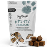 Pawse Mighty Mushroom Chews Supplement for Dogs & Cats | Blend of Turkey Tail, Reishi, Chaga, Maitake & Shiitake | for Immune System, Lumps & Bumps, Gut Health & Skin Support | 60 Chews