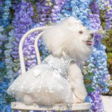 CuteBone Dog Birthday Dress Girl Puppy Skirt Tutu Cat Wedding Outfit Pet Party Clothes for Small Dogs Costume DD17XS