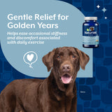 NaturVet Soreness Relief Senior Supplements for Dogs, Hickory Smoked Bacon Flavor, 60 Chewable Tablets