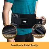 DARLIS Plus Size 4XL/5XL Back Brace with Inflatable Lumbar Pad - Extra Support More Effectively Relieve Lower Back Pain - Lumbar Support Belt for Big, Tall, Heavy Overweight Women, Men (Fit 56"- 61")