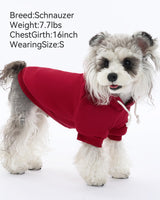 XPUDAC Matching Hoodie for Dogs and Humans Fleece Sweatshirt Soft Warm Pet Hoodie Sweater for Large Small Medium Dog and Owner Matching Clothes Cold Weather, Red, 3X-Large