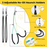 SUNMCCN Dog Grooming Table Arm - Adjustable 35"" Height, 32""-47"" Width, Dog Grooming Arm with Clamp and No-Sit Haunch Holders - Perfect for Medium & Large Pets