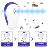 TIMIROYA Ultrasonic Pest Repeller, Pest Repellent Ultrasonic Plug in, Pest Repeller Indoor 6 Pack for Bugs Insects Roaches Mice Rodents Mosquitoes, White