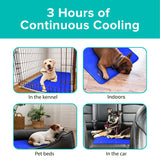 Arf Pets Cooling Mat for Dogs - Gel Self-Cooling Pad for Beds, Kennels & Crates | Durable, Non-Toxic, Pressure-Activated Relief | No Water, Electricity, Batteries or Refrigeration Needed, 20" x 30"
