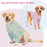 Dog Recovery Shirt for Front Legs, Dog Elbowpads Sleeve Protect Dogs Elbows Arms,Stop Licking Joints After Surgery, Help with Injury Healing Covers The Wound, Cone Alternatives (Blue, 4XL)