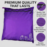 Pet Laundry Bag | Stops Pet Hair Blocking the Washing Machine | Jumbo Size Wash Bag Ideal For Dog Cat Horse Guinea Pig | Hair Remover Safely